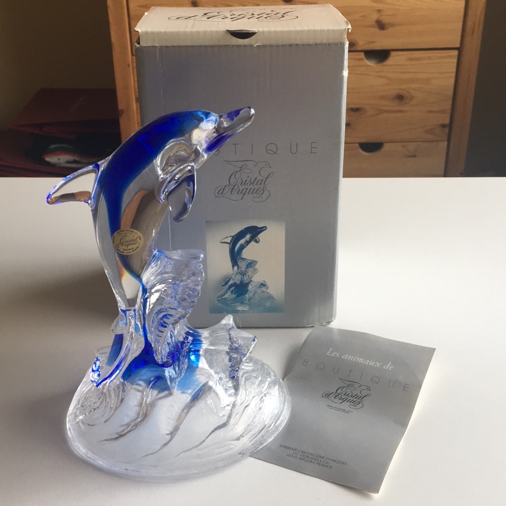 Dauphin Royal - Lead Crystal Dolphin figurine